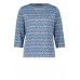 Betty Barclay - 2031 2474 pull sweater blauw beige print.